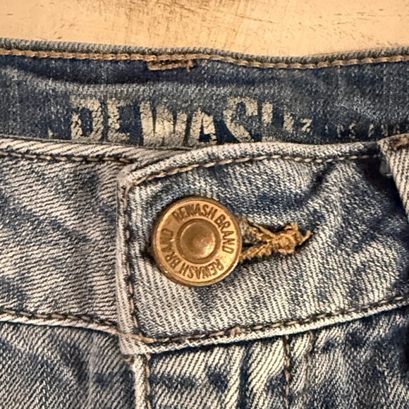 Rewash Light/medium Denim Frayed Shorts Size 0/24 - Picture 5 of 16